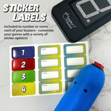 Wireless Handheld Game Buzzer System - Displays First Buzz-in - Great for Jeopardy, Family Feud, Trivia and Buzzer Games - Console with Joystick Buzzers