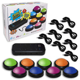 8 Pack Game Buzzer System, Stickers Included