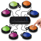 8 Pack Game Buzzer System, Stickers Included