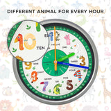 Teaching Clock, Animals
