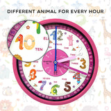 Teaching Clock, Animals