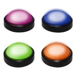 4 Pack Game Buzzers with Lights, Stickers Included
