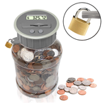 Locking Coin Bank Jar